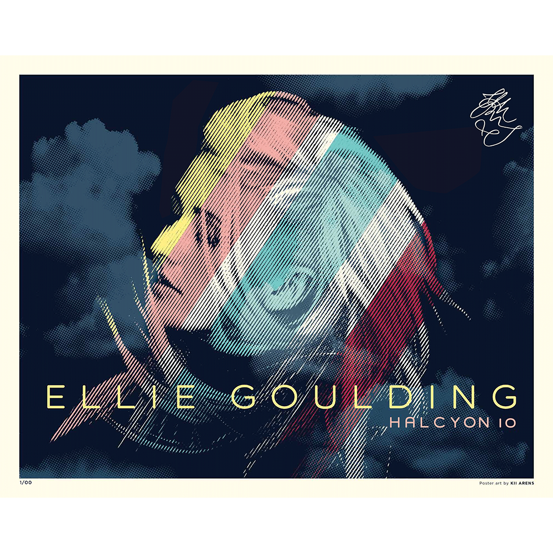 Ellie Goulding - Halcyon 10th Anniversary Lithograph 