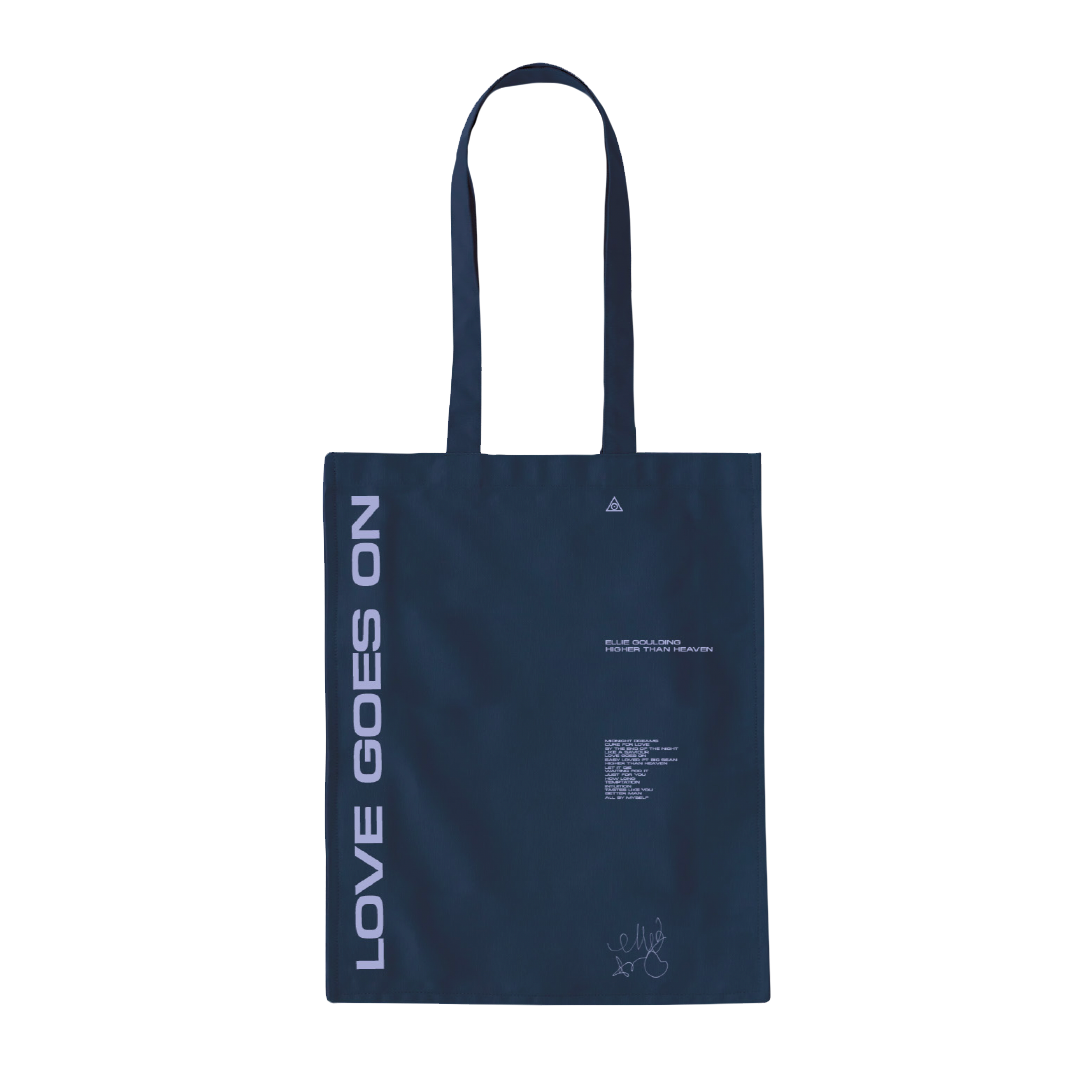 Ellie Goulding - Higher Than Heaven Navy Tote Bag